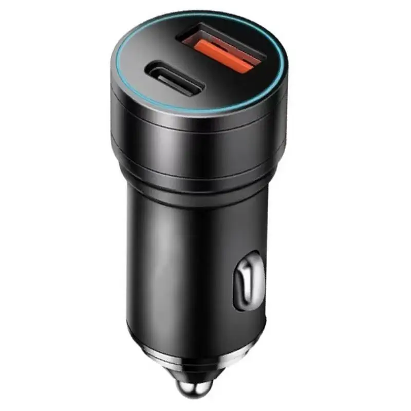 Quick Charge Car Charger Vehicle Phone Charging Adapter Super Fast Car Charger Adapter Multifunctional Type-C Car Charger For