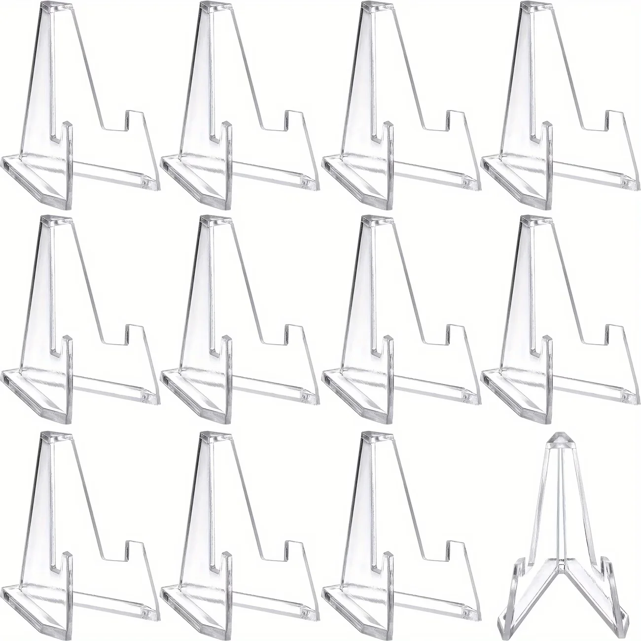 

Набор из 50 прозрачных акриловых мини-подставок-мольбертов для монет, карт, открыток, фотографий, часов, медалей - прочные и устойчивые держатели для демонстрации