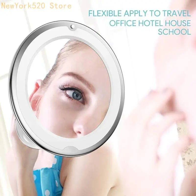 Flexible Makeup Mirror 7x Mirrors Led Lighted Vanity Mirror N84C 2