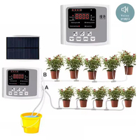 Solar Irrigation System Garden Automatic Drip Irrigation Kit Watering Timer Device Plant Irrigation Controller