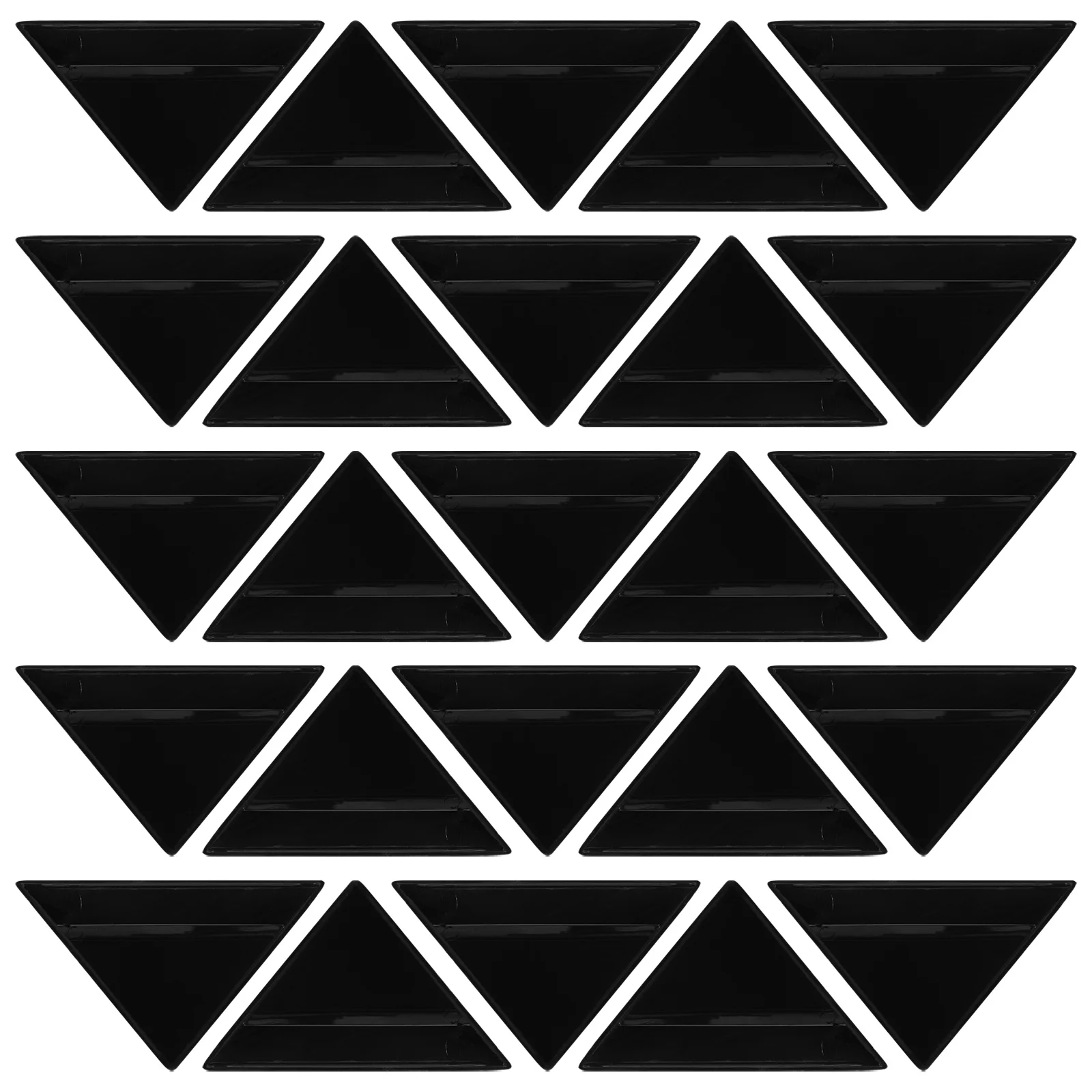 

30pcs Triangle Bead Sorting Tray: Plastic Stackable Parts Organizer For Jewelry Making Diamond Art Crafts Diy Clay Beads