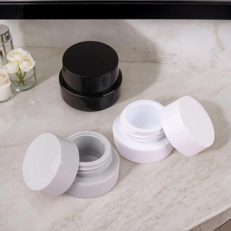 5g Empty Plastic Nail Art Cosmetic Square Containers Jar Face Cream Pot Nail Gel Powder Box Makeup Lotion Tool Packaging