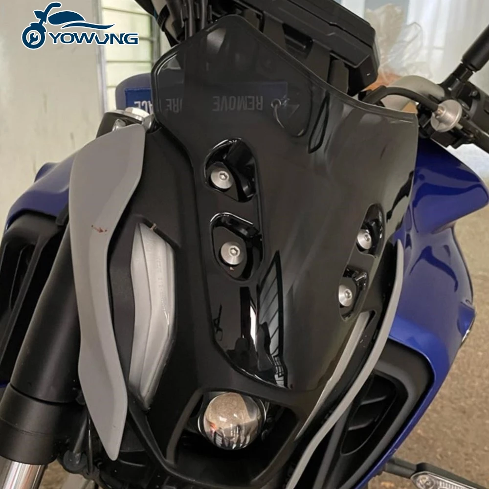 Motorradzubehör MT-07 Neue Windschutzscheibe für YAMAHA MT-07 MT 07 MT07 2024 2023 2022 2021 Windschutz Windschutzscheibe Windabweiser