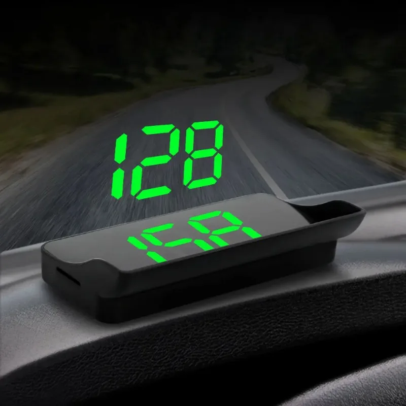 HUD Car Head-up Display Windshield KMH Digital Electronic Speedometer GPS System Projector Interior Trim Accesorios