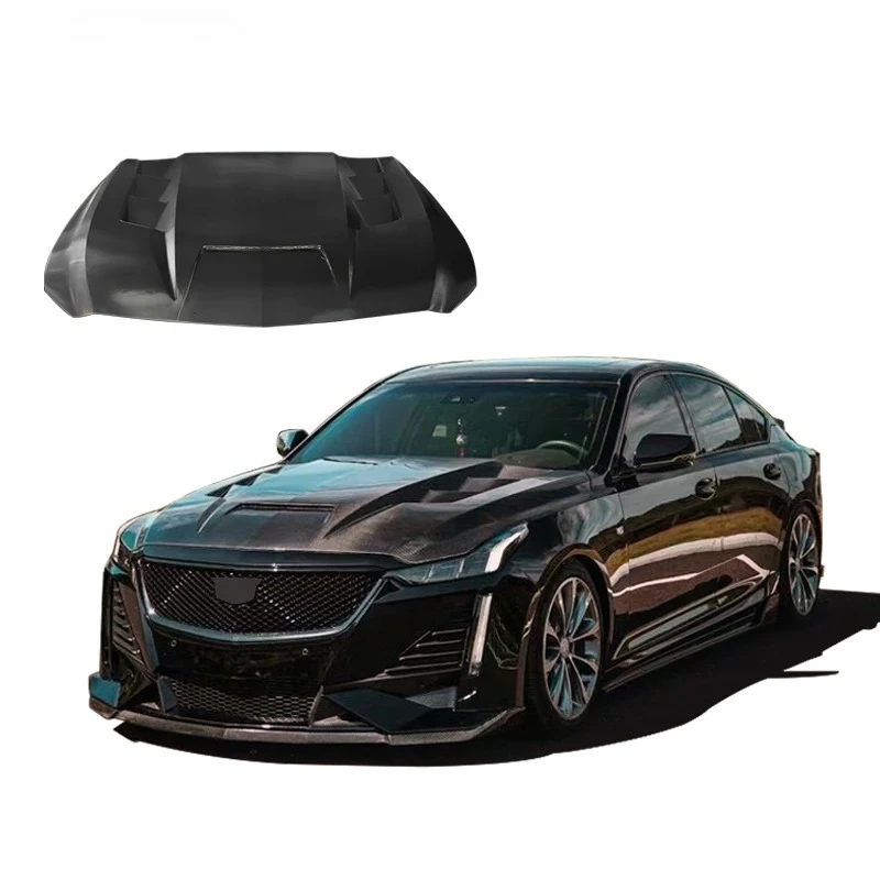 

ROBOT Style Carbon Fiber Hood Is Suitable For Cadillac CT5 Replacement