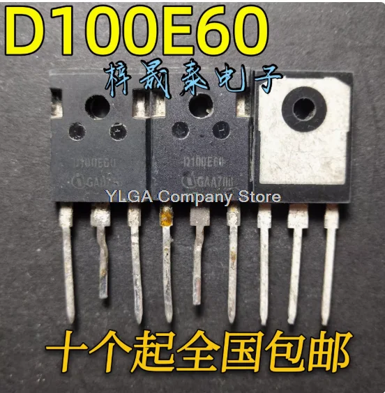 Original word import D100E60 100A600V welding machine fast recovery diode test good        10PCS -1lot