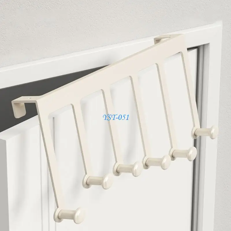 

E15A Over The Door Hook Clothes Hanger Towel Rack Space Saving Coat Hook Rack Bathroom Organizers Towel Rack Enduring