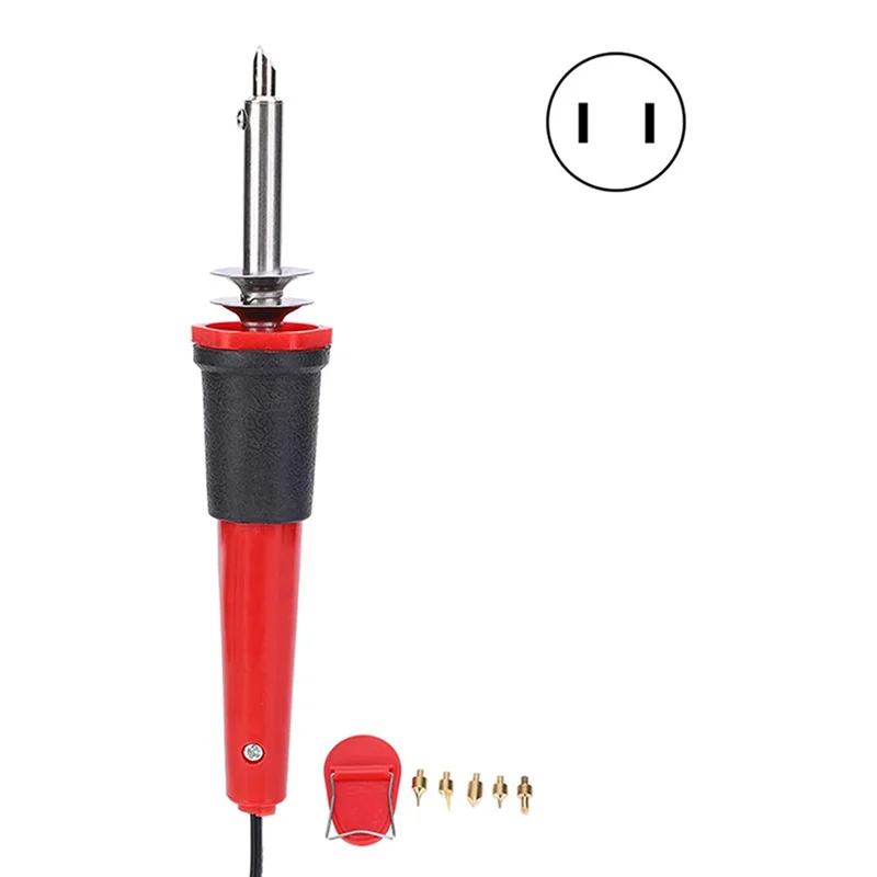A74E-Wood Burning Kit, Wood Burning Tool Pen, Wood Burner With Soldering Iron, 40W AC110V Hot-Knife For Leather Lamp US Plug