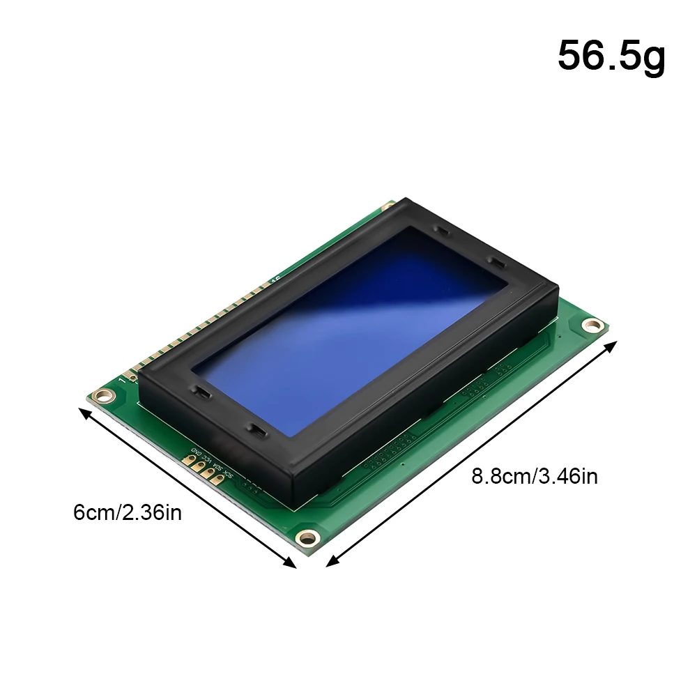 1604LCD Modul 16X4 Zeichen LCD-Anzeigemodul LCM Blau/Gelb Hintergrundbeleuchtung für Arduino 5V – Detail 7