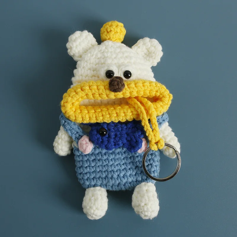 

Милый колбаса, рот, медведь, дизайн, вязанная крючком сумка, брелок для ключей от машины, вязаная маленькая сумка с медведем, брелоки для ключей от автомобиля, держатель для ключей от машины