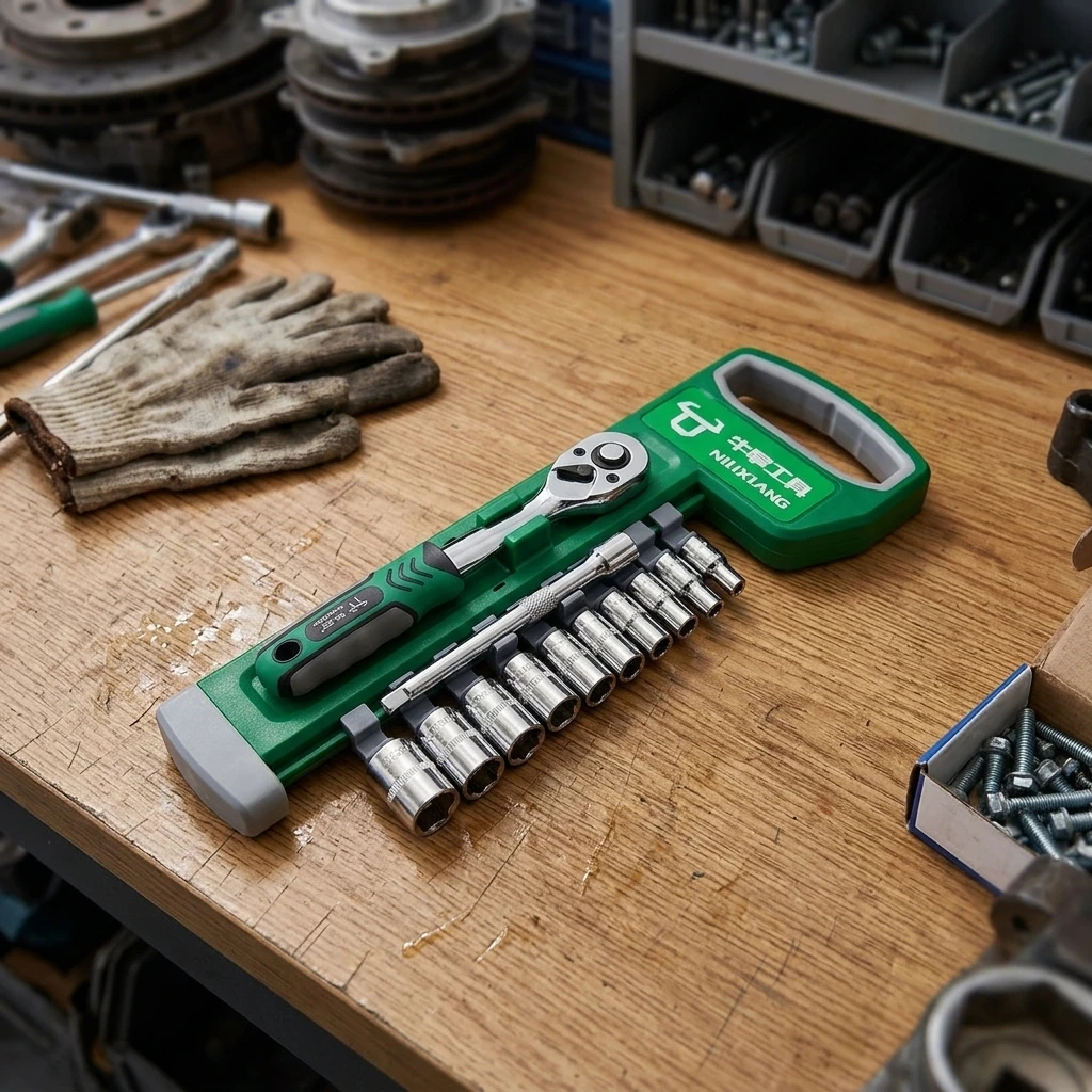 Ratchet Socket Wrench Set 1/4 Combination Motorcycle Car Repair Hand Tools Spanner Sleeves Head Auto Repairing Kit
