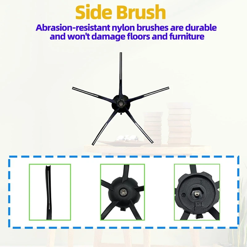 Kit di accessori per parti di ricambio compatibile per Robot aspirapolvere Roborock Q5 Q5 + Q5 Plus, spazzola principale, spazzole laterali