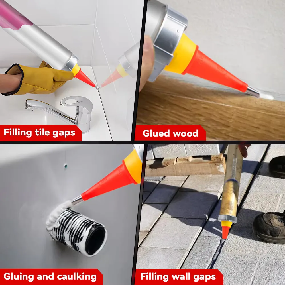 10000N Cordless Glue Gun 7500mAh Electric Caulking Gun Portable Glass Hard Rubber Sealant Gun Power Tool For Makita 18v Battery