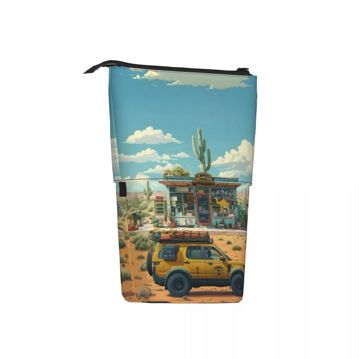 مخصص Kawaii C-Camels الكلاسيكية شعار مقلمة للفتيات الفتيان المدافع 110 سيارة سعة كبيرة القلم حقيبة صندوق الملحقات المدرسية