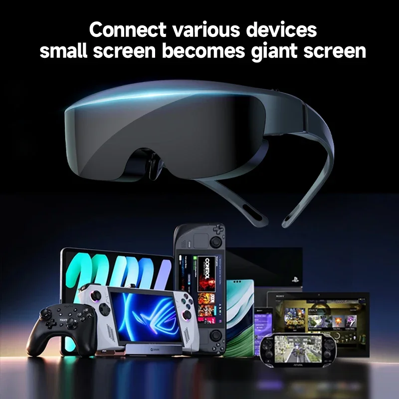 ENMESI V50 1080P HMD OLED نظارات AR عالية السطوع مع الديوبتر 400 بوصة HD شاشة عملاقة سينما خاصة