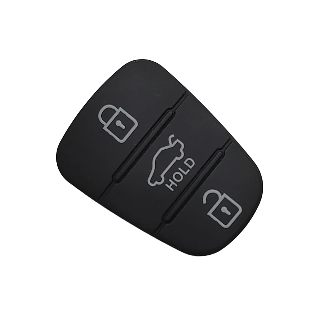 Remote Car Key Shell Fob 3 Button Rubber Pad for Hyundai Solaris Accent Tucson L10 L20 L30 IX35 Kia K2 K5 Rio Ceed Key Case