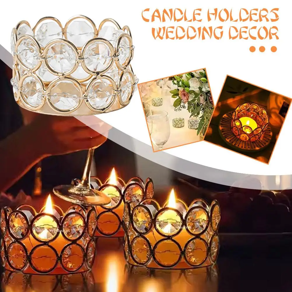 Candle Holders Wedding Decor Valentine's Day Crystal Home Candles Gift Decoration Decor Box Candlestick Table Tea Family Li A6T3