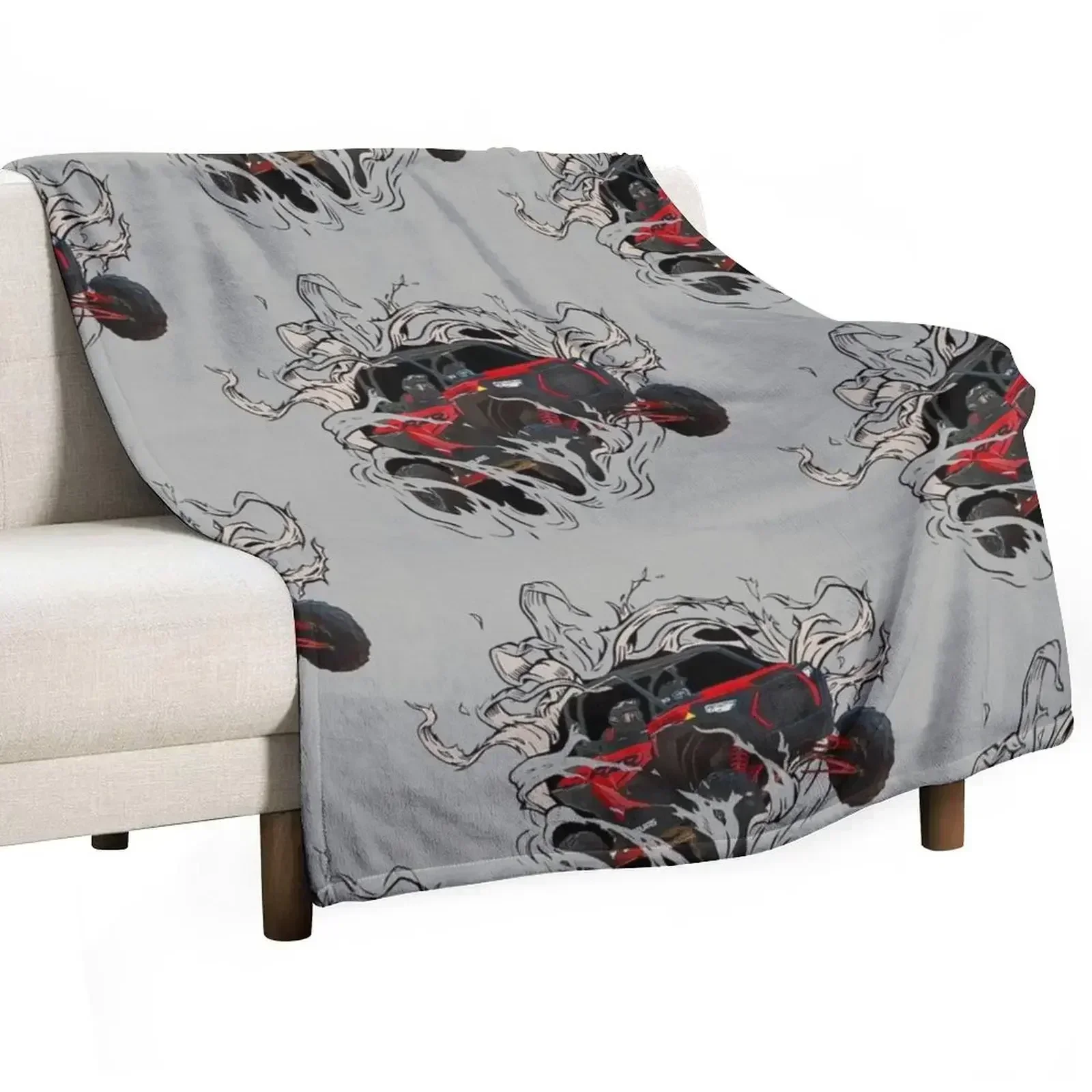 RZR Rippin' xp turbo graphic Throw Blanket Shaggy Hair Decoratives Vintage Soft Furrys Blankets
