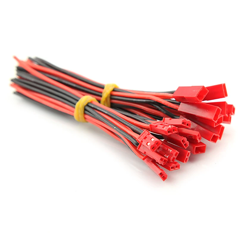 50PCS Red SYP JST Connector Plug Cable 22AWG 150mm Silicone Wire For RC LED BEC Lipo Battery Helicopter FPV Drone Quadcopter