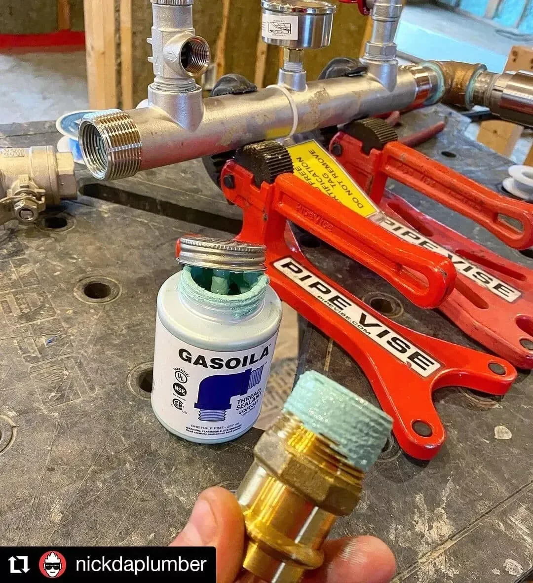 Pipe Vise PV01 Bigfoot 1.5" Steel Pipe Vise Clamp Pipeline support