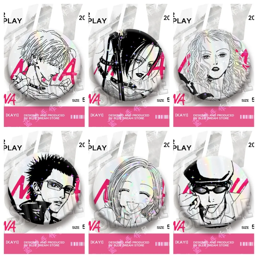 Anime Character  Nana Osaki Pins Peripheral Cosplay Badges for Fans Collection Bag Accessories Backpack Decorations Brooch Gifts