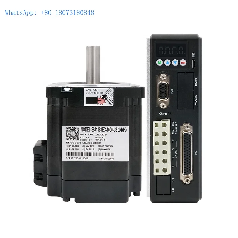 86J1880EC-1000-LS+2HSS858H-N 2 Phase 4.5N.m cheap stepper motor for medical equipment