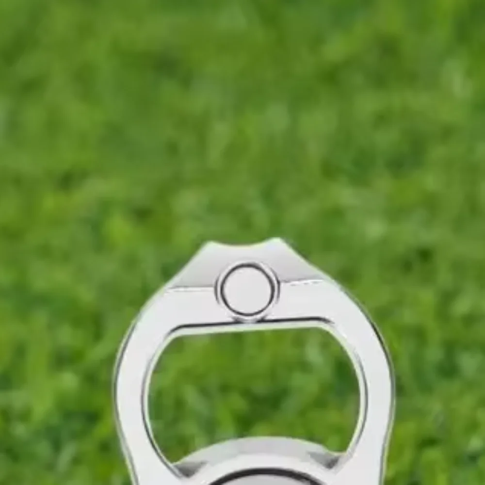Portable Lightweight Golf Green Fork Magnetic Nickel Groove Cleaner Multi-Use Alloy Ball Mark Tool Golfers