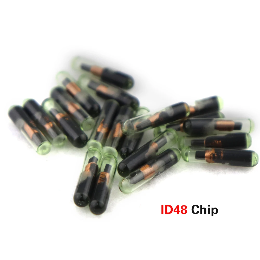1 5 10pcs Car Key ID48 Glass Transponder Chip OEM Unlock Auto Blank ID 48 Chip For Audi VW Skoda Seat Honda Porsche Remote Key