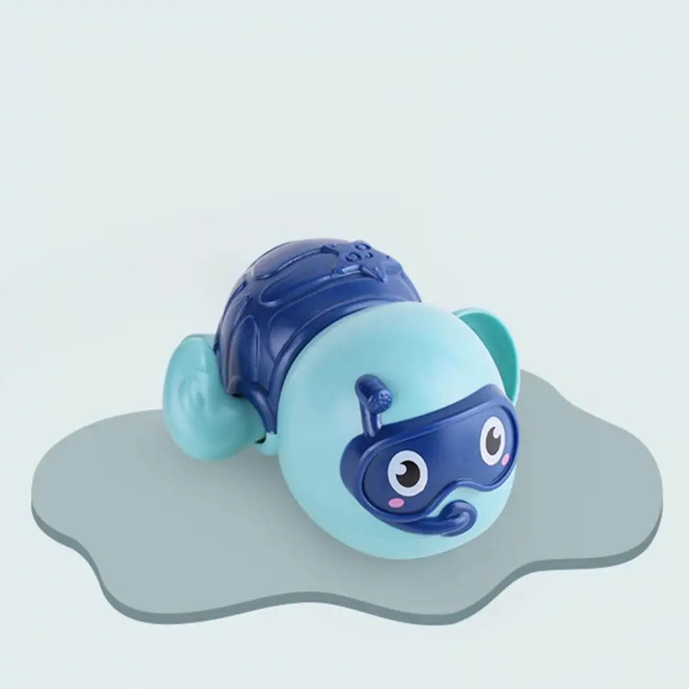 Giocattolo durevole a orologeria tartaruga riutilizzato adorabile tartaruga giocattolo ad acqua a carica superficie liscia giocattolo ad acqua accessori per piscina