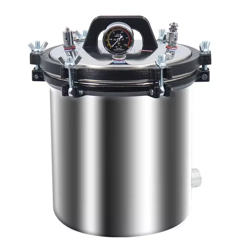 Portable 18L & 24L Autoclave Equipment Laboratory Steam Steriliser with A/nesthesia Properties Pressure Veterinary Instruments
