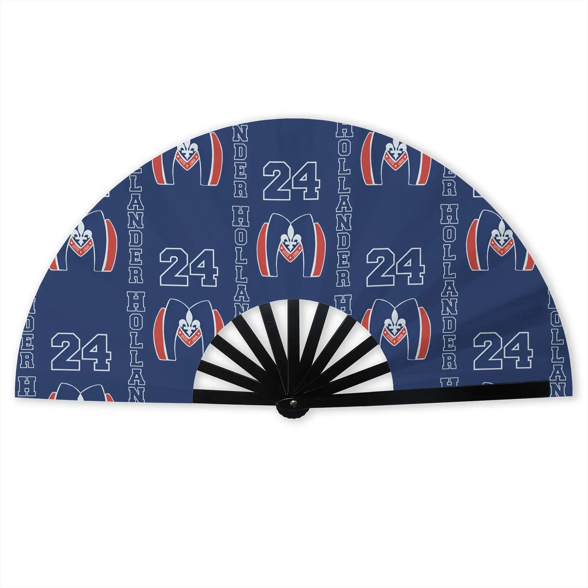 Heated R-Rivalryes Stylish Hand Fan Men Ice Hockey Polyester Fan Aesthetic Costume Prop Folding Fans For Sports Events Gift
