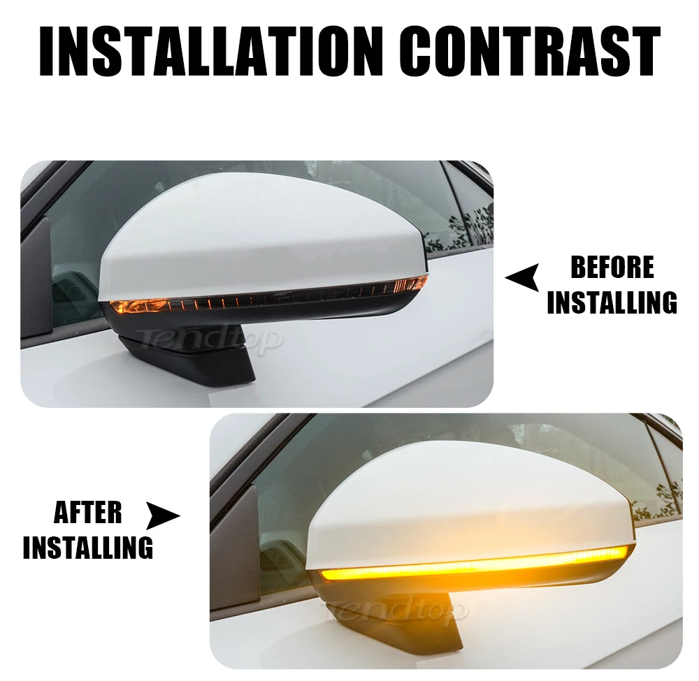 Led Dynamic Turn Signal Lights For Audi TT TTS TTRS MK3 8S 2015-2020 R8 2016-2020 Sequential Side Mirror Indicator Flasher