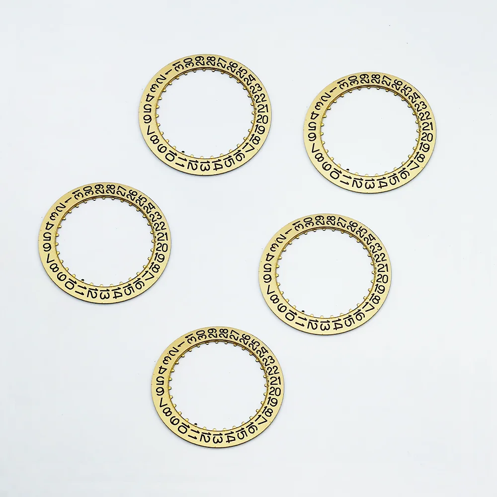 ملحقات الساعة قرص التاريخ مناسب لأجزاء إصلاح ساعة الحركة 2836 قرص التقويم بثلاث نقاط #2