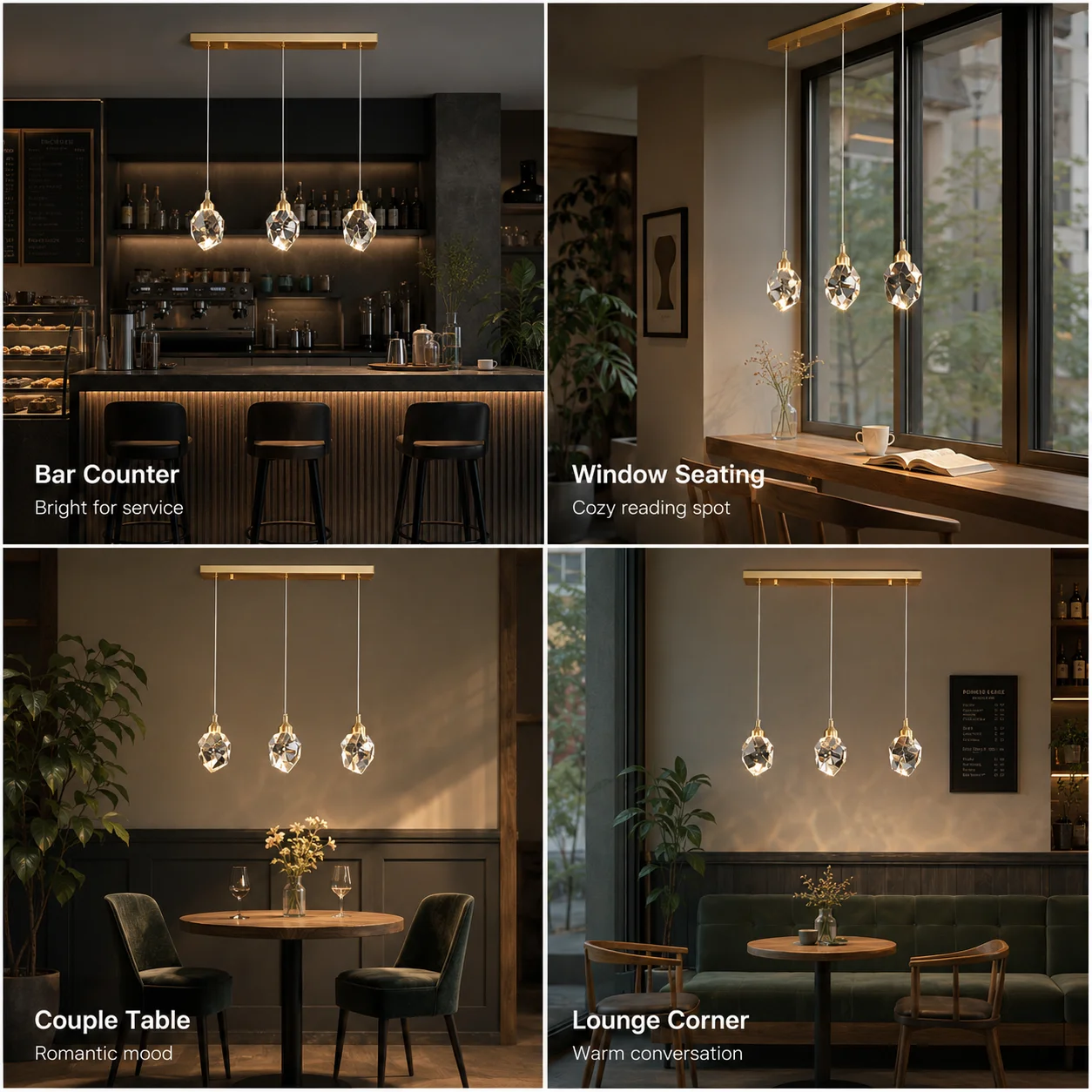 Lampu Gantung Kristal K9, Lamp - Bathroom Lighting Decor Ideas ulasan dan harga