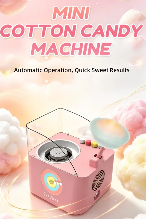 Mini Vend Fully Self Full Coin Flower Made Service Makers New Making Maker Operated Vending Machine for Cotton Candy