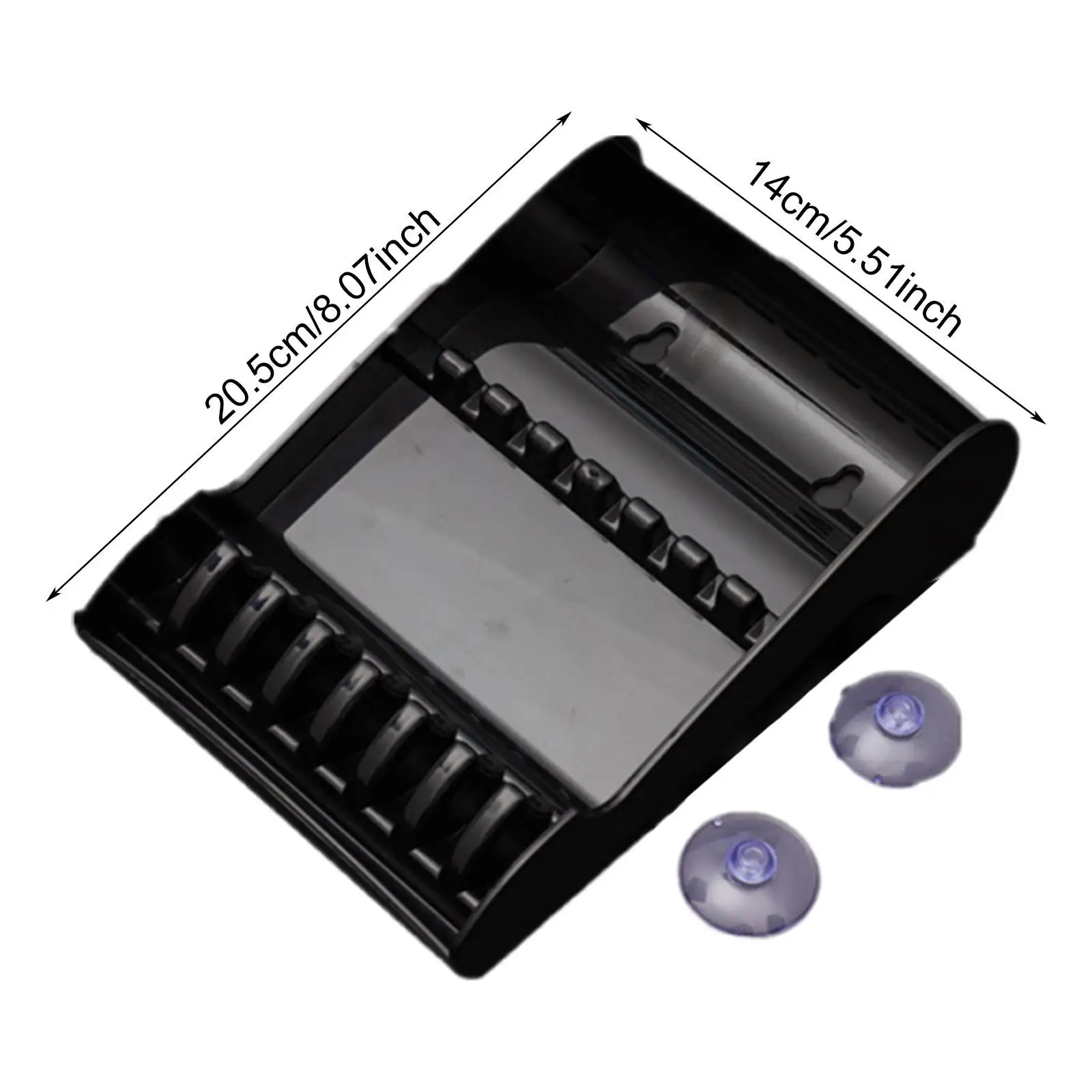 Barber Scissors Storage Rack Wall Mount Slot Design for Hair Stylist Salon Organizer Box with Non Slip Base Sturdy Holder