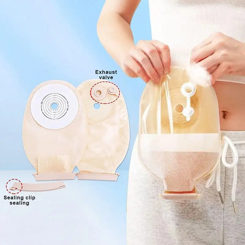 【WA】1 Set High Absorbency Odor Proof Ostomy Bags Drainable Colostomy Bag 15-60mm Hole For After Surgery Care