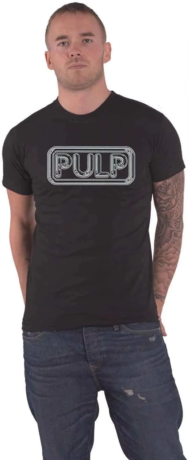 Pulp T Shirt Different Class Band Logo Official Mens Black Size S