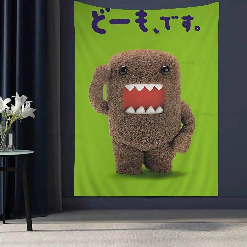 

Cute Domo-kun Chart Tapestry Art Science Fiction Room Home Decor Cheap Hippie Wall Hanging