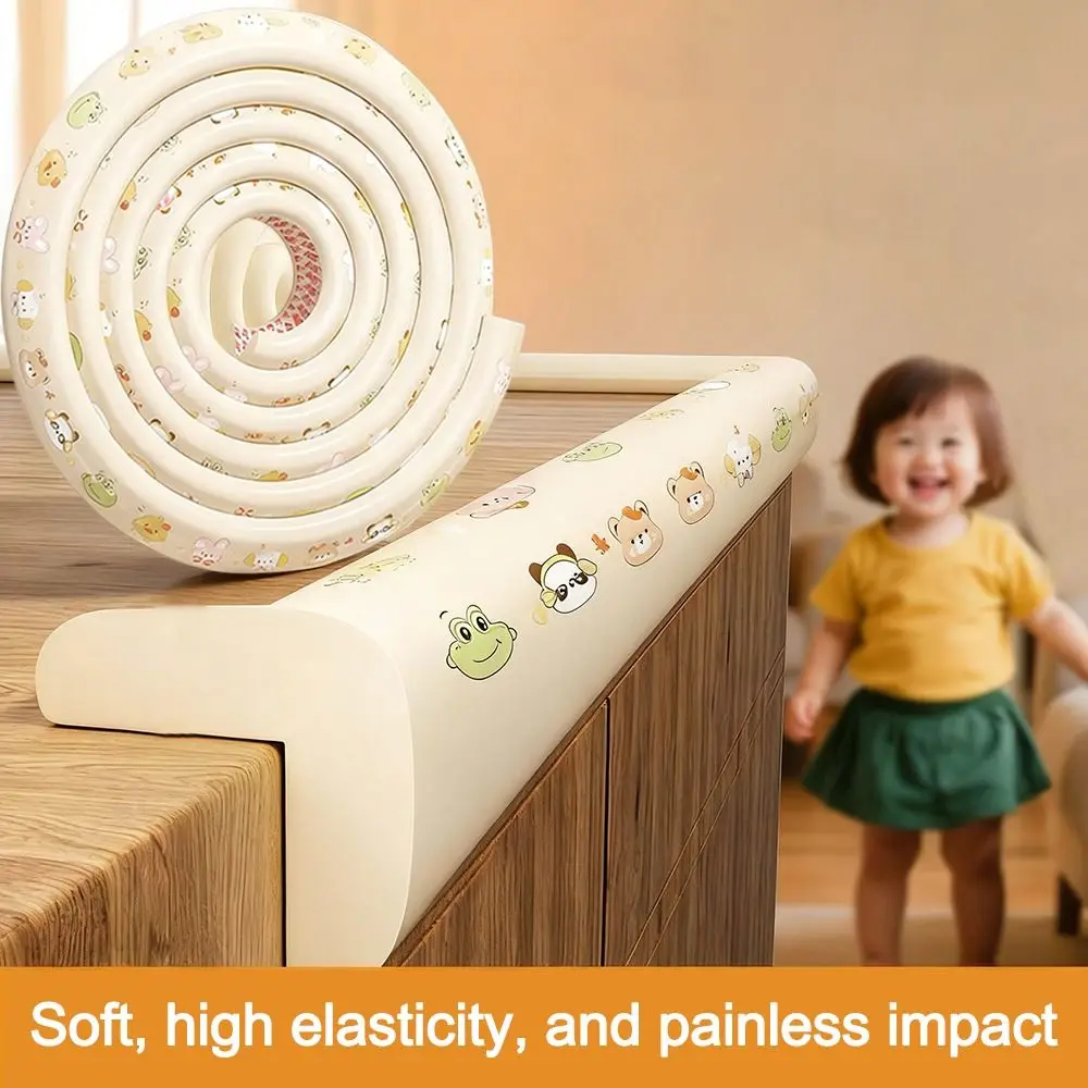 

Cute 2m Desk Edge Guard Strip Cartoon Soft Wall Corner Protector Thickened Waterproof Table Anti Collision Cushion for Safety