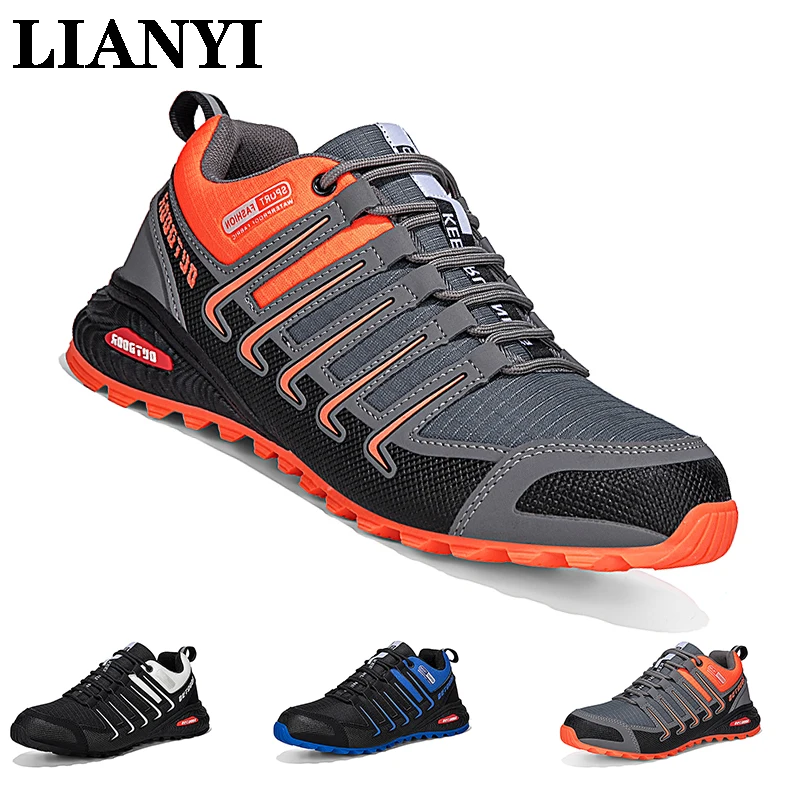 

LIANYI Men's Hiking Shoes 47# Waterproof Outdoor Sports Cycling Lace-Up Hiking Mountain Hunting Tactical Mountain Bike Shoes