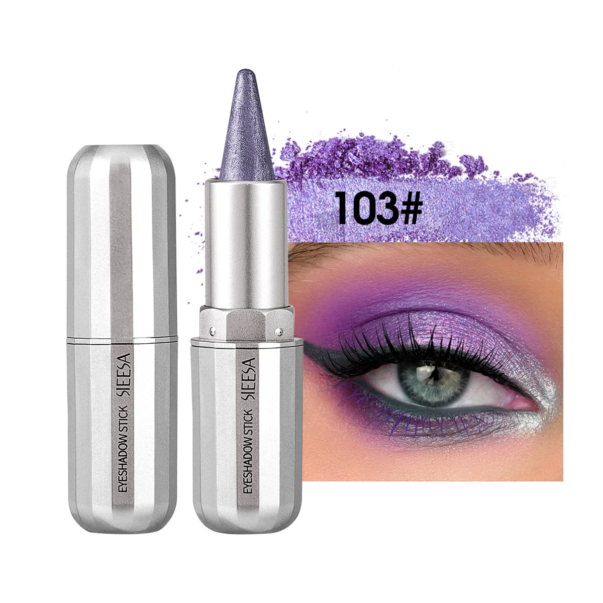 長期的なアイシャドウスティック高着色シマーグリッターグリッターライナーペン防水テーパードアイシャドウペンシルアイシャドウ