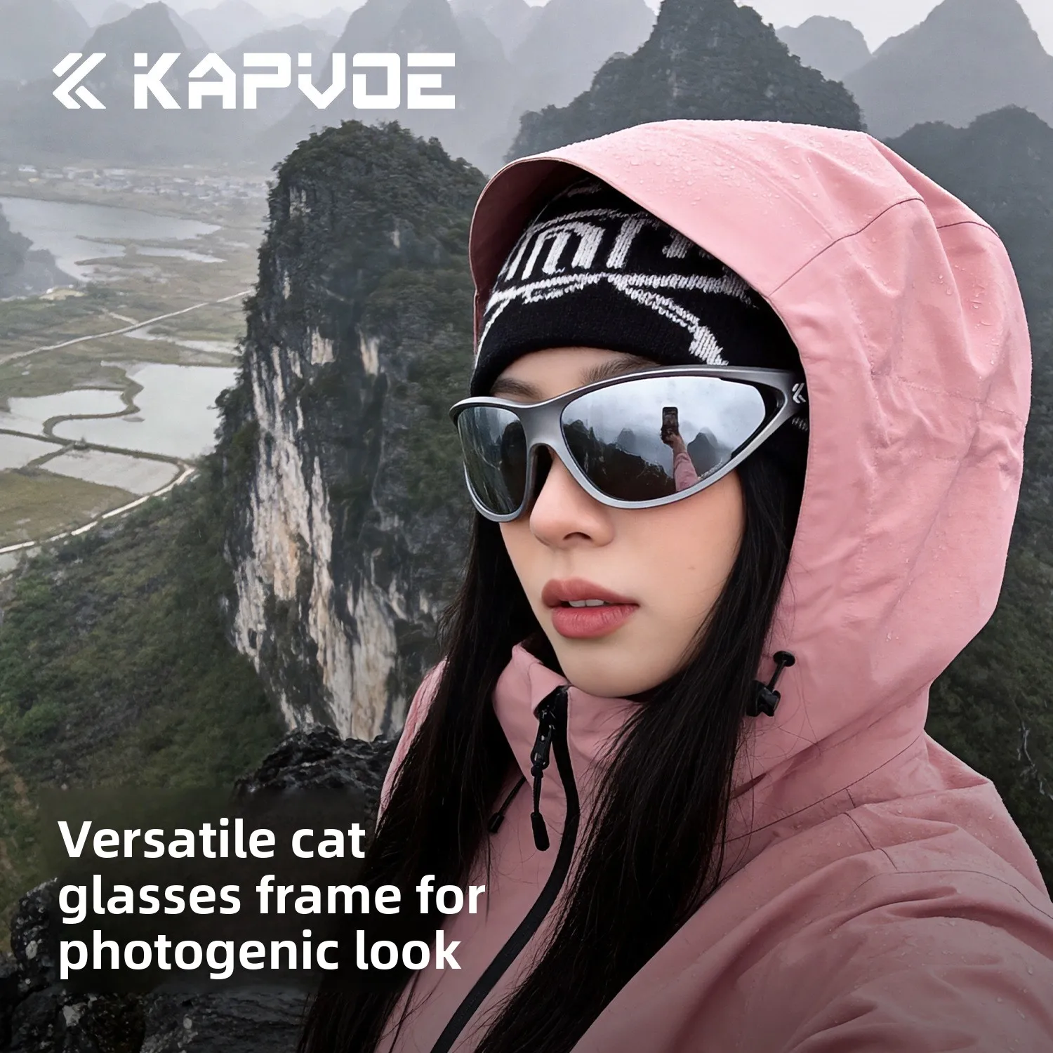 Kapvoe Photochromic Sunglasses Men Hiking Camping Cycling MTB Bike Goggles Fishing Sports Eyewear Fashion
