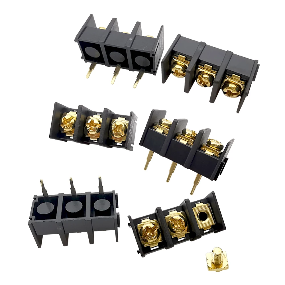 5Pcs KF1000 PCB Screw Terminals Block Connector Straight Pins 2/3/4Pin 10mm Pitch Spliceable Screw Terminal Block Wire Connector