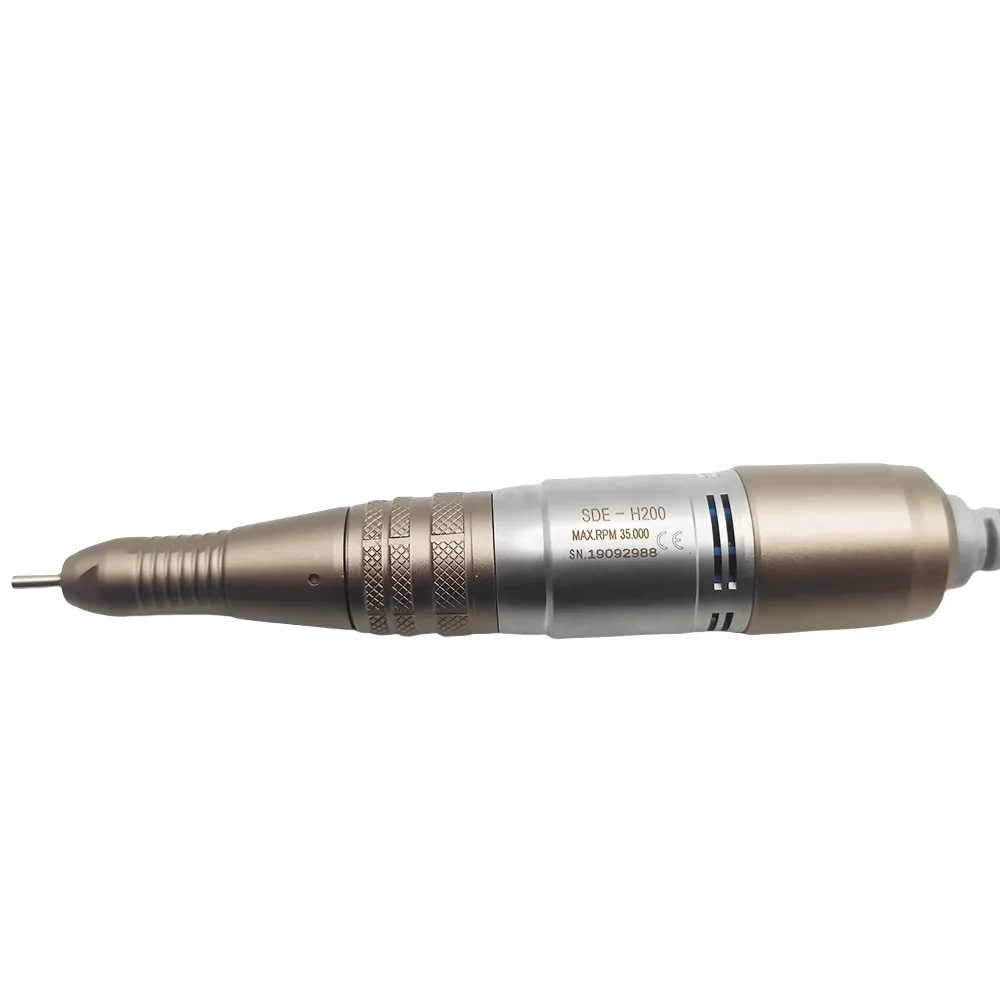 35000 RPM SDE H200 Elektrische Nagelschuurmachine Handvat Micromotor Polijstmachine Handstuk 2.35mm Voor Sterke 210 Marathon Control box