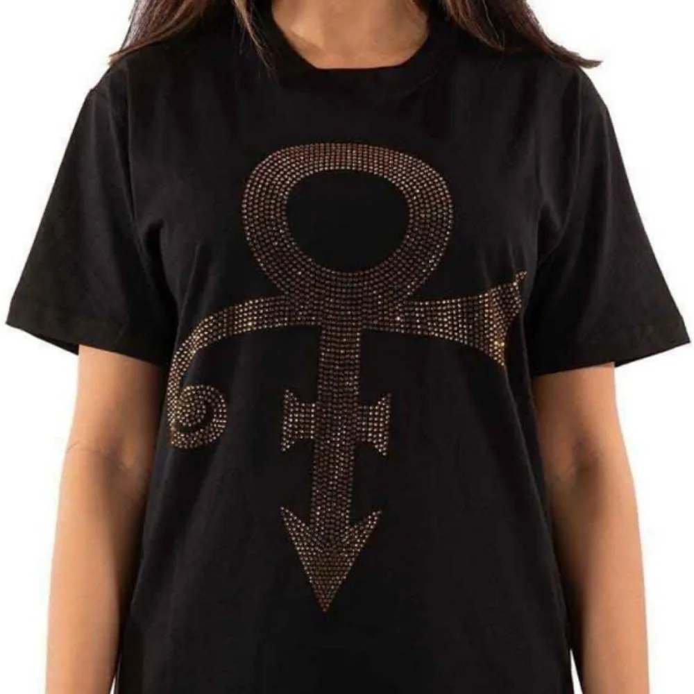 Prince Men's Gold Symbol T-Shirt X-Large Black