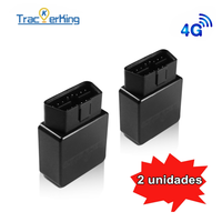 2units TrackerKing OBD2 4G Mini GPS Tracker DK22 OBD Tracking Plug & Play Alarm Locator Google Map APP Car Monitor