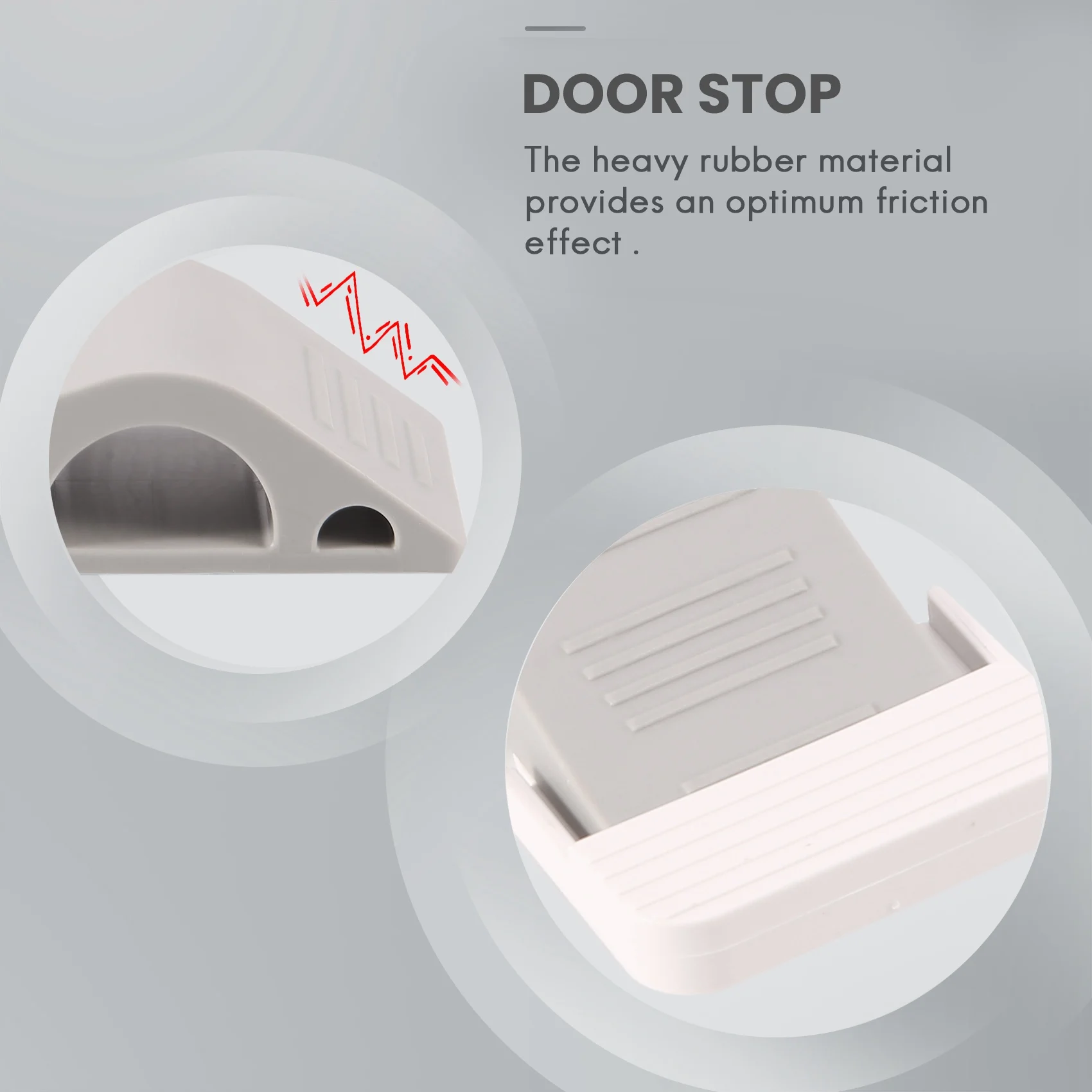 

-A93T Дверной стопор, комплект из 2 упаковок, сверхмощный дверной стопор премиум-класса, резиновый клин с декоративным держателем для хранения - идеальный дверной стопор для Draf