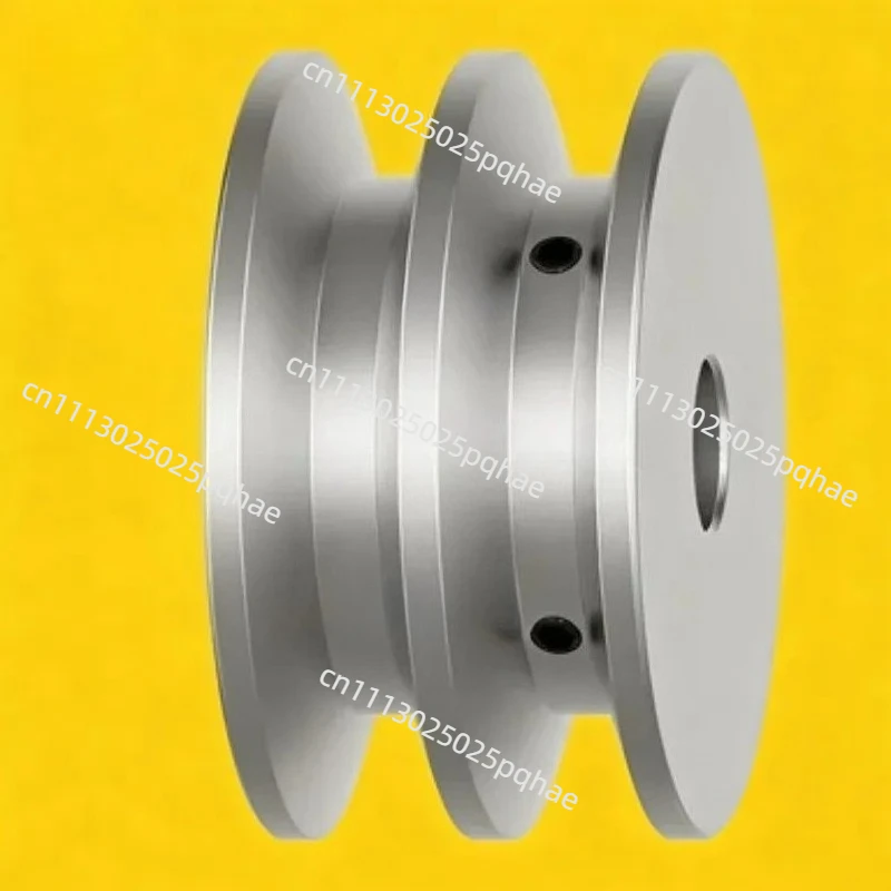 Suitable for Double V-Groove Aluminum Drive Pulley For A-Section V-Belt Pulleys OD 60mm