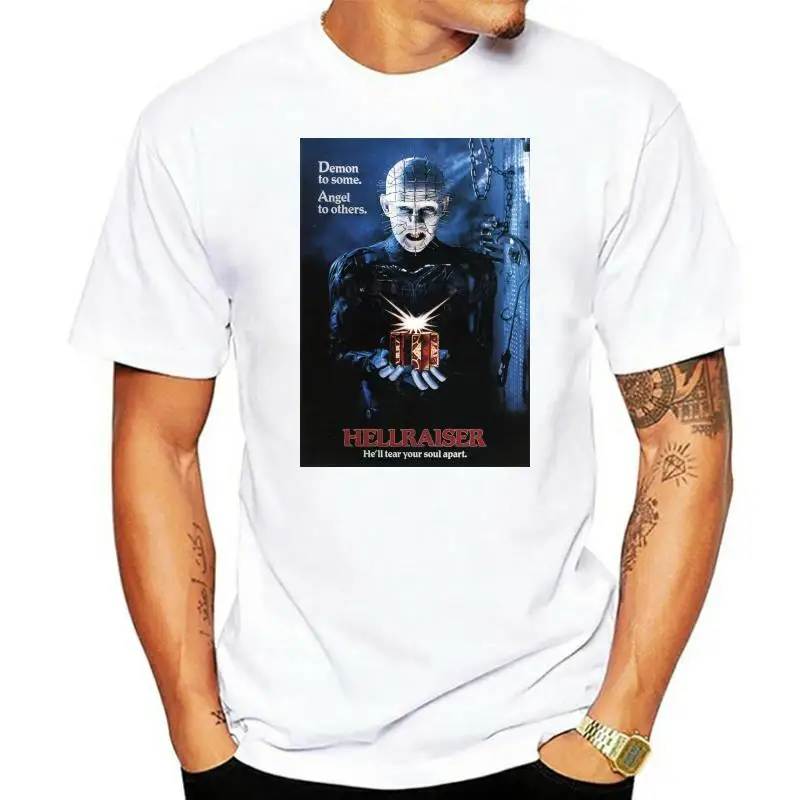 NEW Hellraiser Shirt 172 T Shirt Pinhead Clive Barker 80s Cult Horror Movie Film High Quality Men Tops Shirts